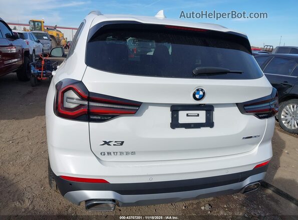 5UX43DP06N9J72346 2022 BMW X3 White 