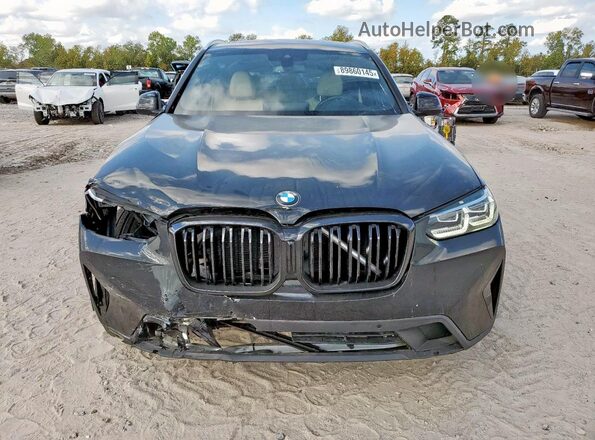 5UX43DP07N9L19290 2022 BMW X3 Black Widok z przodu