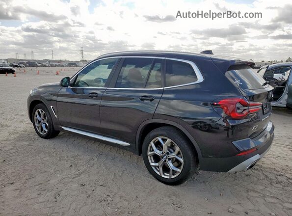 5UX43DP07N9L19290 2022 BMW X3 Black Tył lewy
