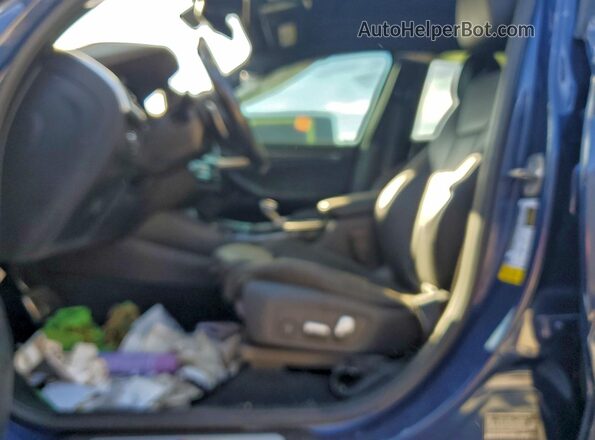 5UX43DP08N9K27038 2022 BMW X3 Blue Вид салону спереду