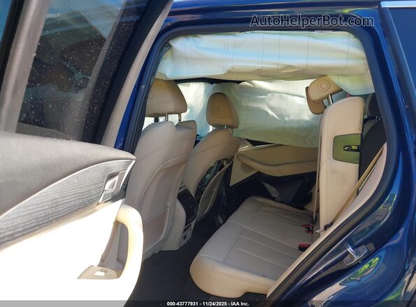5UX43DP08N9M21200 2022 BMW X3 Blue VIN կոդի պիտակի տեսք