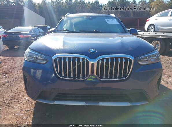 5UX43DP08N9M21200 2022 BMW X3 Blue Սարքավորումների վահանակի տեսք