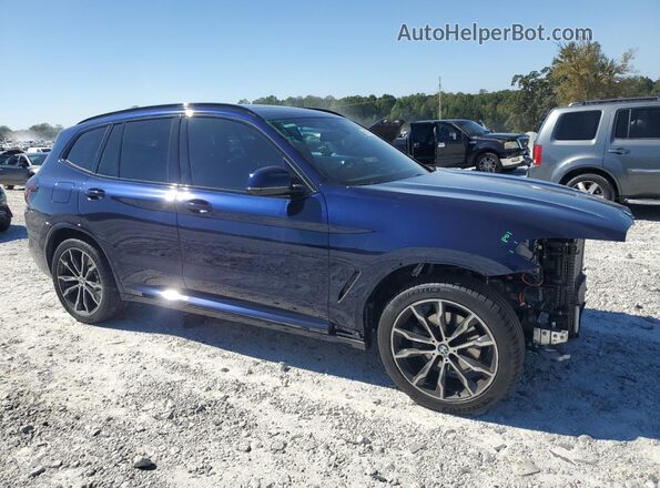 5UX43DP09P9S04953 2023 BMW X3 Blue Передня права чверть