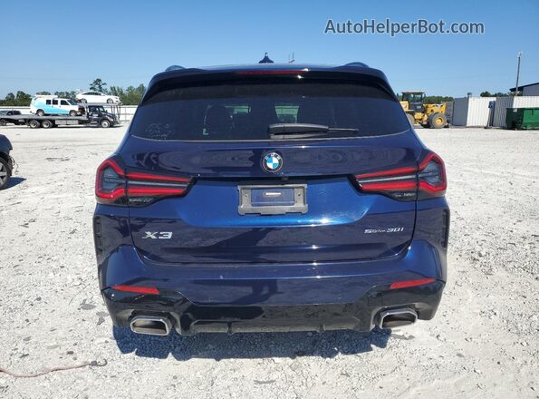 5UX43DP09P9S04953 2023 BMW X3 Blue Вид ззаду