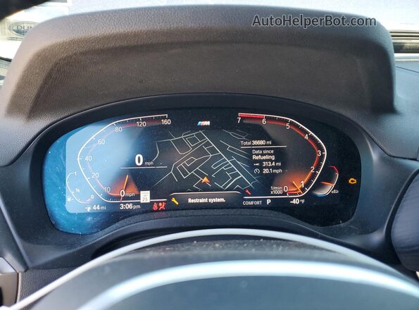 5UX43DP09P9S04953 2023 BMW X3 Blue Вид щитка приладів
