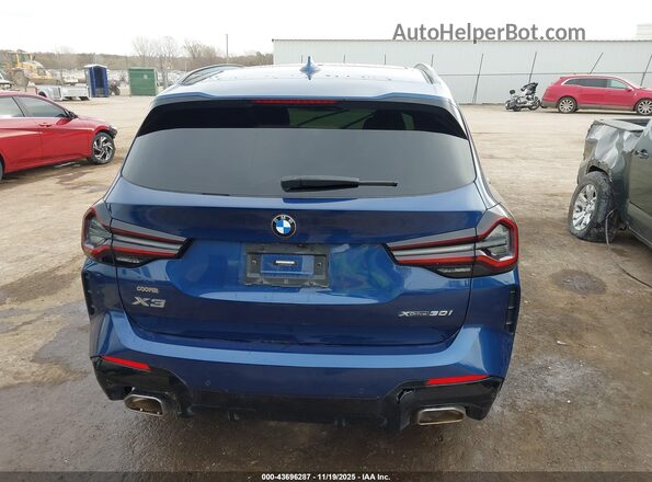 5UX53DP01N9M44080 2022 BMW X3 Blue 