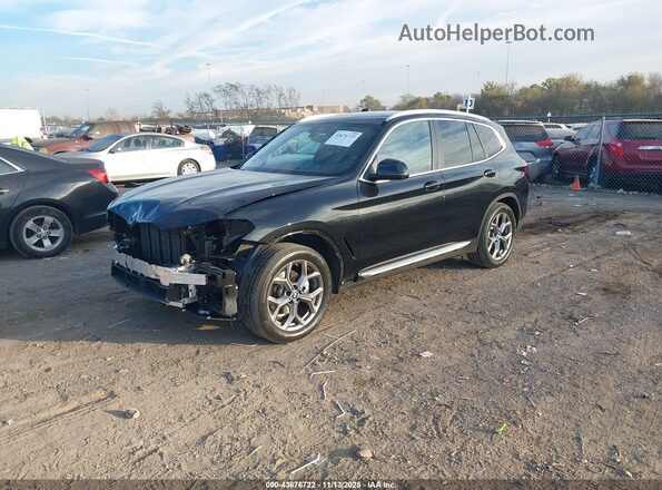 5UX53DP01P9R33873 2023 BMW X3 Black Przód lewy