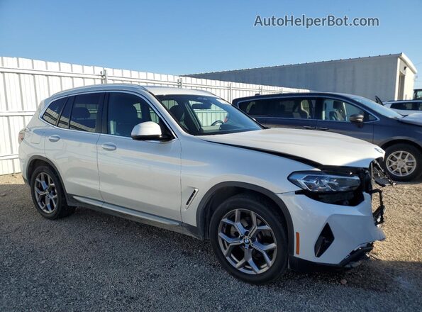5UX53DP01P9T28655 2023 BMW X3 White Delantero derecho