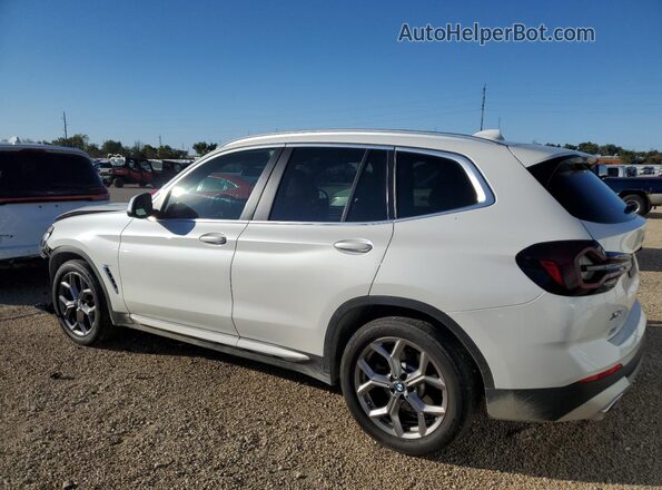5UX53DP01P9T28655 2023 BMW X3 White Trasero izquierdo