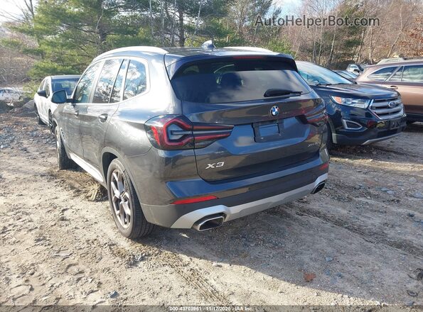 5UX53DP02N9K12488 2022 BMW X3 Black Rear left