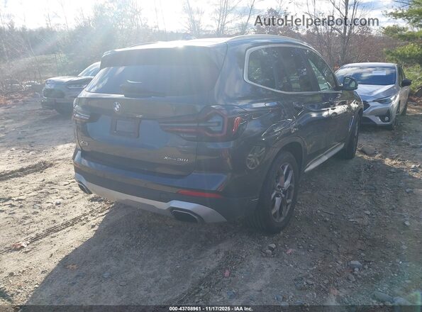 5UX53DP02N9K12488 2022 BMW X3 Black Rear right