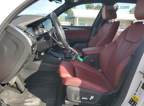 5UX53DP02N9L16107 2022 BMW X3 White Вид салону спереду