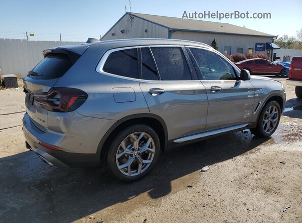 5UX53DP02P9R98375 2023 BMW X3 Silver Tył prawy