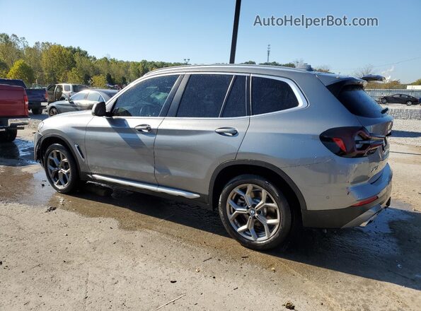 5UX53DP02P9R98375 2023 BMW X3 Silver Tył lewy