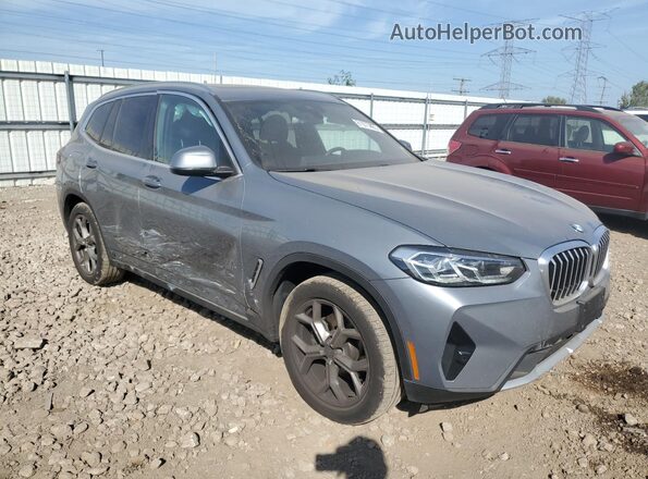 5UX53DP02R9V19648 2024 BMW X3 Серый Передняя правая четверть