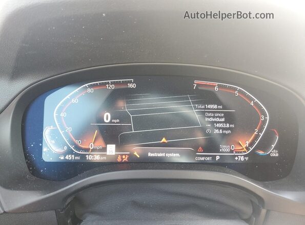 5UX53DP02R9V19648 2024 BMW X3 Серый Вид щитка приборов