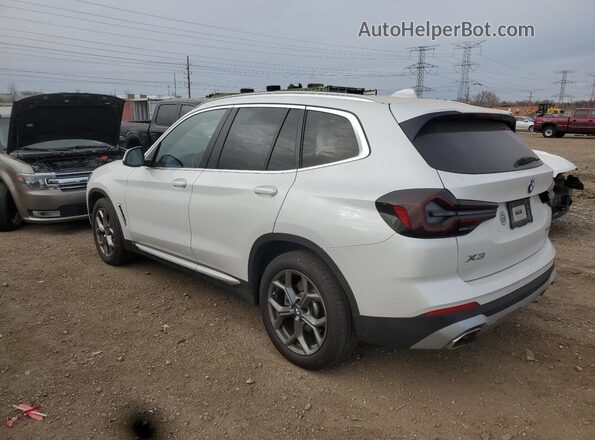 5UX53DP03N9J95023 2022 BMW X3 White Trasero izquierdo