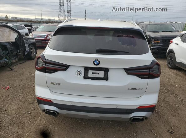 5UX53DP03N9J95023 2022 BMW X3 White Vista trasera