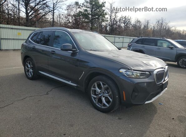5UX53DP04P9S18859 2023 BMW X3 Gray წინა მარჯვენა