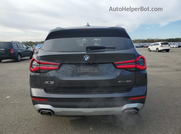 5UX53DP04P9S18859 2023 BMW X3 Gray უკანა ხედი