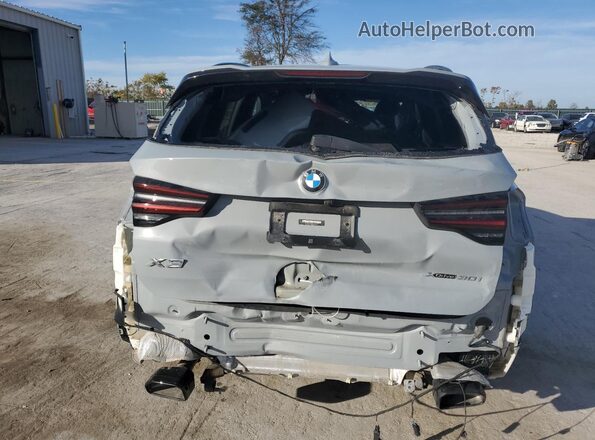 5UX53DP04P9S61419 2023 BMW X3 Gray Rear view