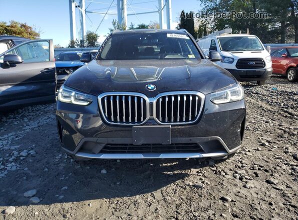 5UX53DP06N9L69473 2022 BMW X3 Black Front view