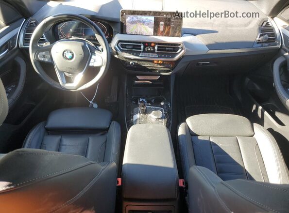 5UX53DP06N9L69473 2022 BMW X3 Black Dashboard view