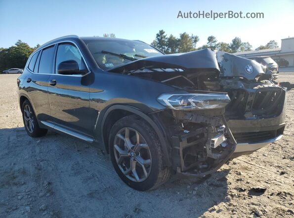 5UX53DP06N9N28721 2022 BMW X3 Gray Передня права чверть