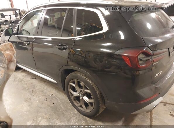 5UX53DP07N9M55505 2022 BMW X3 Black Trasero izquierdo