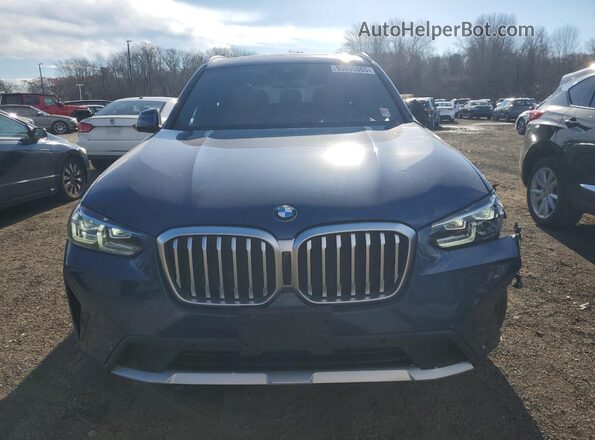 5UX53DP07P9R11926 2023 BMW X3 Blue წინა ხედი