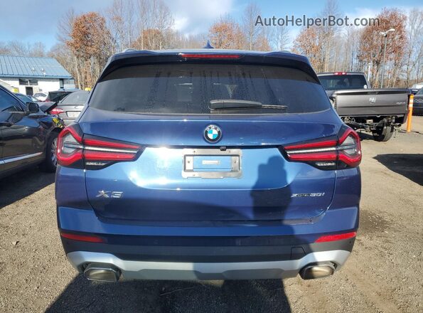 5UX53DP07P9R11926 2023 BMW X3 Blue უკანა ხედი