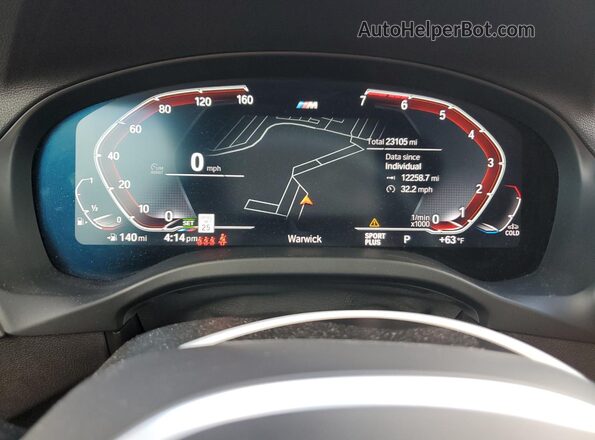 5UX53DP07R9U64193 2024 BMW X3 White Vista del cuadro de instrumentos