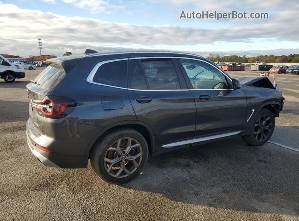 5UX53DP07R9W18255 2024 BMW X3 Black Задня права чверть