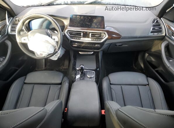5UX53DP07R9W18255 2024 BMW X3 Black Вид панелі приладів
