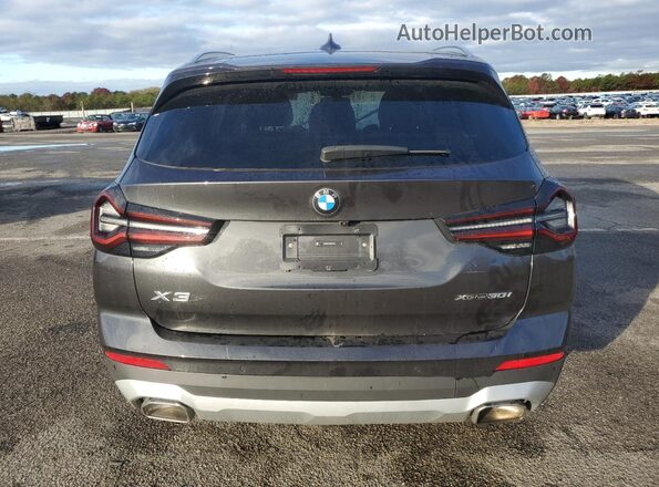 5UX53DP07R9W18255 2024 BMW X3 Black Вид ззаду