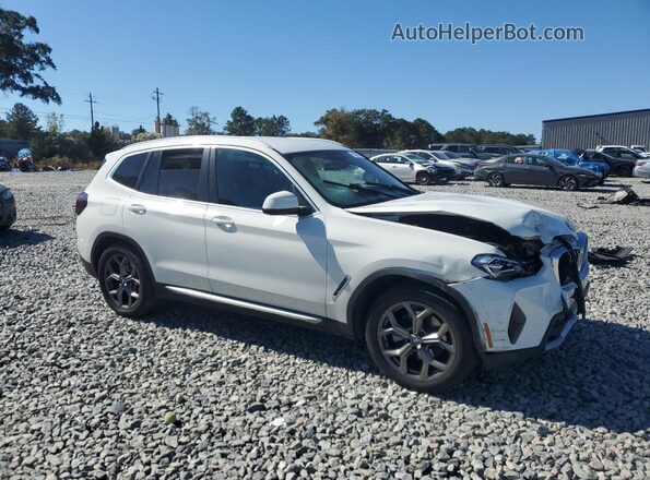 5UX53DP09N9K02248 2022 BMW X3 White Передня права чверть