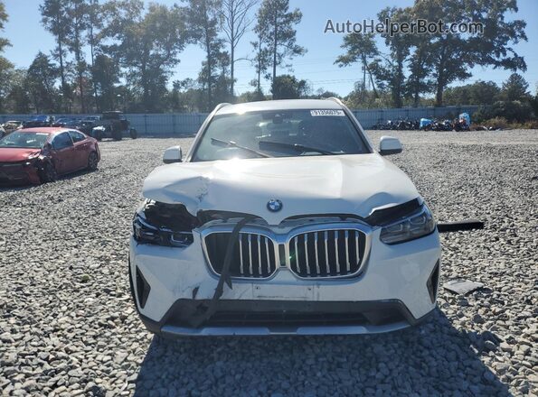 5UX53DP09N9K02248 2022 BMW X3 White Вид спереду