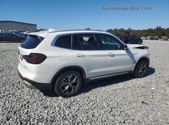 5UX53DP09N9K02248 2022 BMW X3 White Задня права чверть
