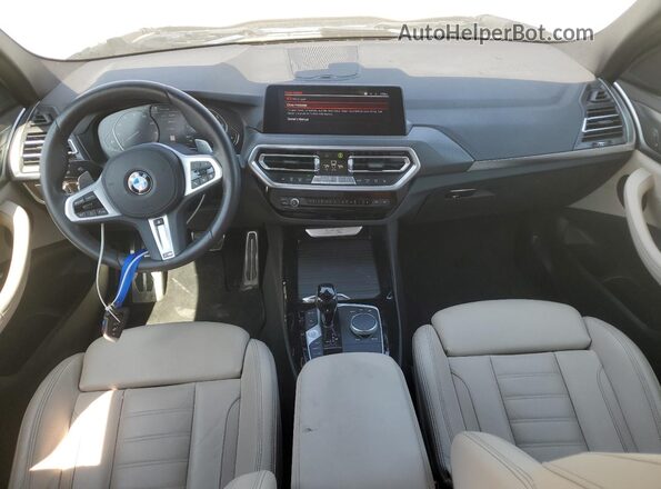 5UX53DP0XN9J19976 2022 BMW X3 Gray Вид панелі приладів