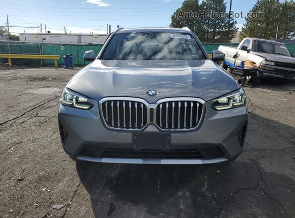 5UX53DP0XR9W09355 2024 BMW X3 Gray Դիմացի տեսք