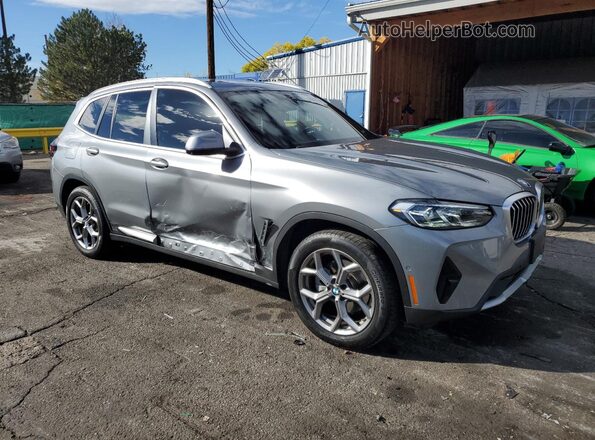 5UX53DP0XR9W09355 2024 BMW X3 Gray Առջևի աջ