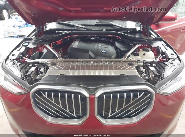5UX53GP01S9Z68892 2025 BMW X3 Red Հետևի տեսք