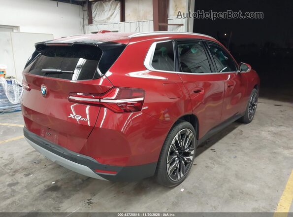 5UX53GP01S9Z68892 2025 BMW X3 Red Հետևի աջ