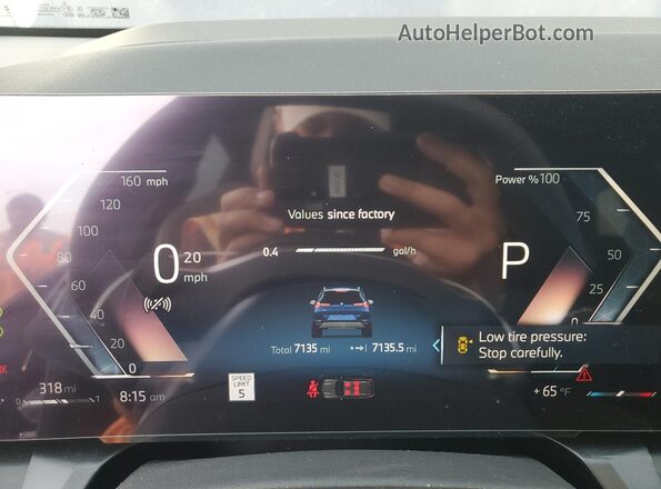 5UX53GP09S9017825 2025 BMW X3 Blue Instrument cluster view