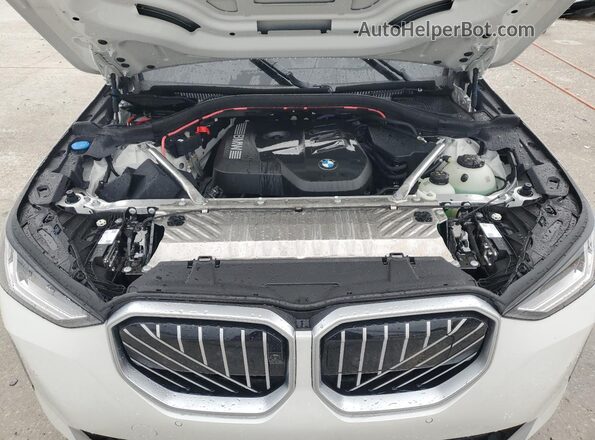 5UX53GP09S9119139 2025 BMW X3 White Engine compartment view