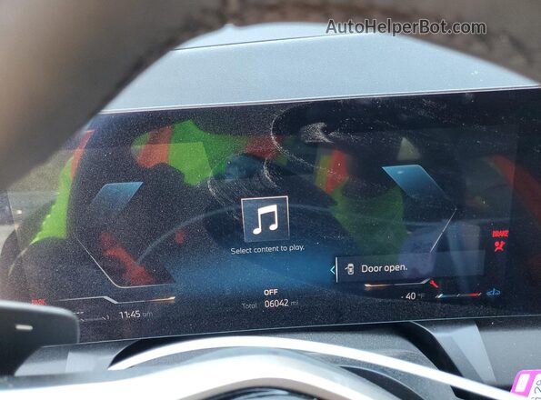 5UX53GP0XS9010348 2025 BMW X3 Black Instrument cluster view