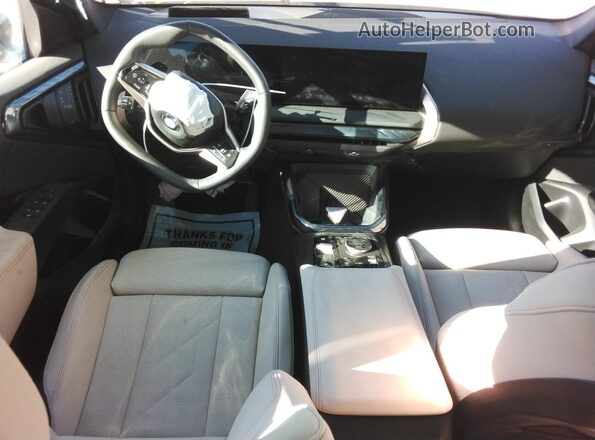 5UX53GP0XS9010348 2025 BMW X3 Black Dashboard view