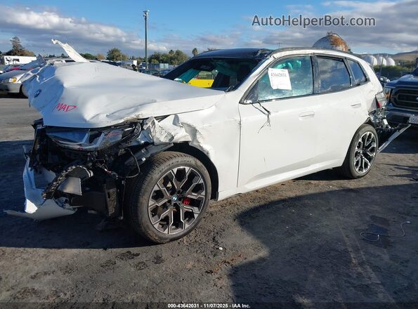 5UX73GP09S9072719 2025 BMW X3 White Առջևի ձախ երեք քառորդ տեսարան