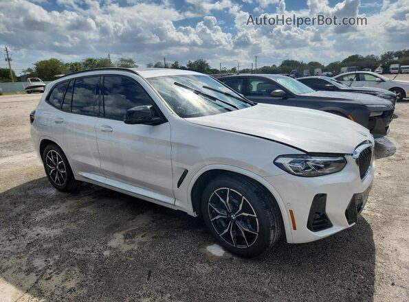 5UX83DP06R9T82307 2024 BMW X3 White წინა მარჯვენა