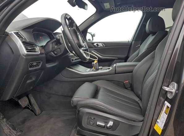 5UXCR4C00M9F92007 2021 BMW X5 Charcoal Widok wnętrza z przodu